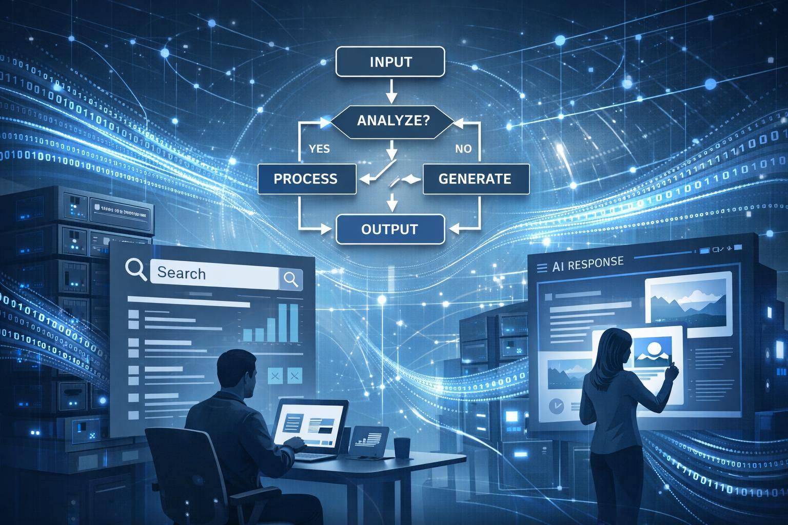 erfahren sie, wie sich suchmaschinen durch die integration von generativer ki verändern und welche fortschritte sowie herausforderungen diese technologie mit sich bringt.